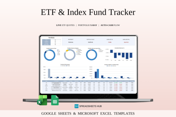 Download ETF &amp; Index Fund Tracker Template Excel - Fund tracker Collection