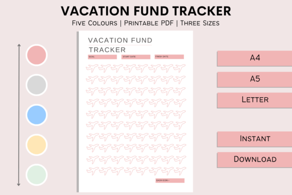 Download Printable Vacation Fund Tracker - Fund tracker Collection